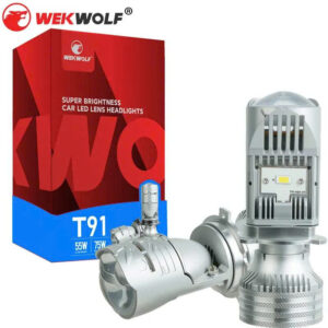 Đèn Bi Cầu Mini LED Wekwolf T91 Pro Ô Tô Chính Hãng – Ánh Sáng Mạnh, Cos Pha Chuẩn, Bảo Hành 24 Tháng