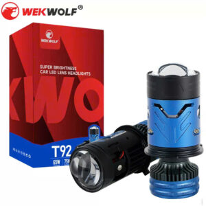 Đèn Bi Cầu Mini Wekwolf T92 Pro – Đèn Led Tăng Sáng Chống Chói Cho Ô Tô, Xe Máy