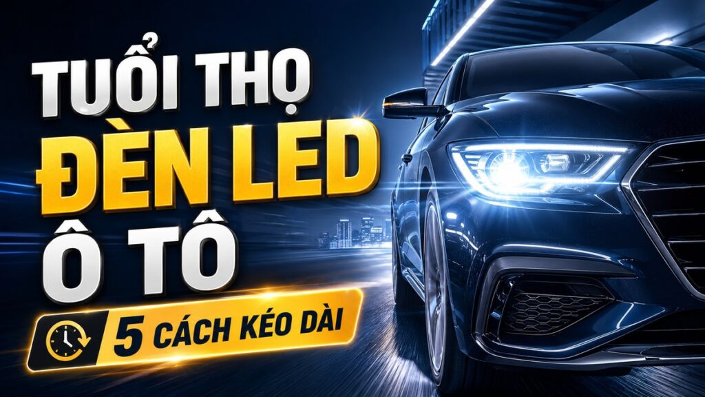 tuổi thọ đèn led ô tô