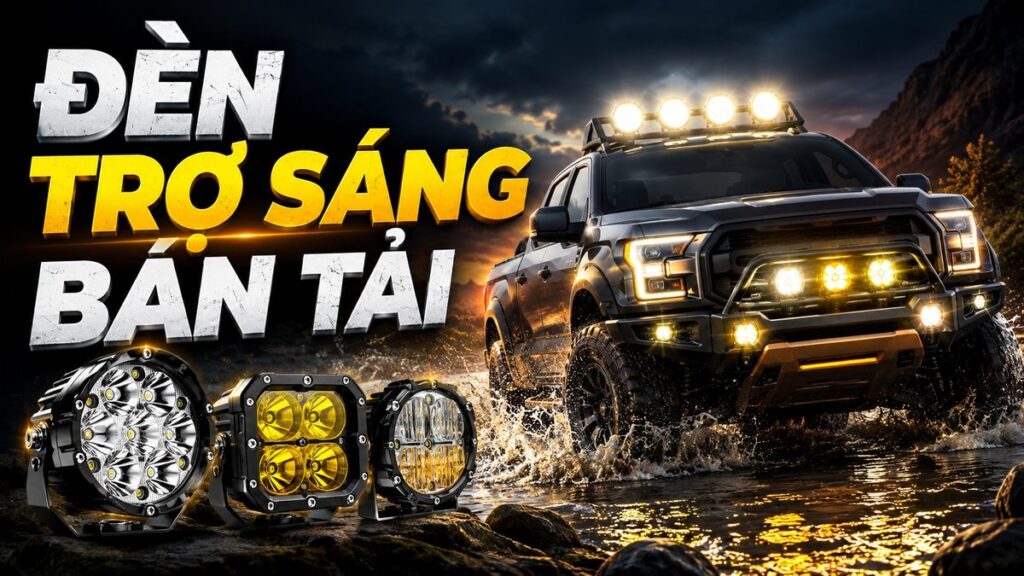 độ đèn trợ sáng xe bán tải