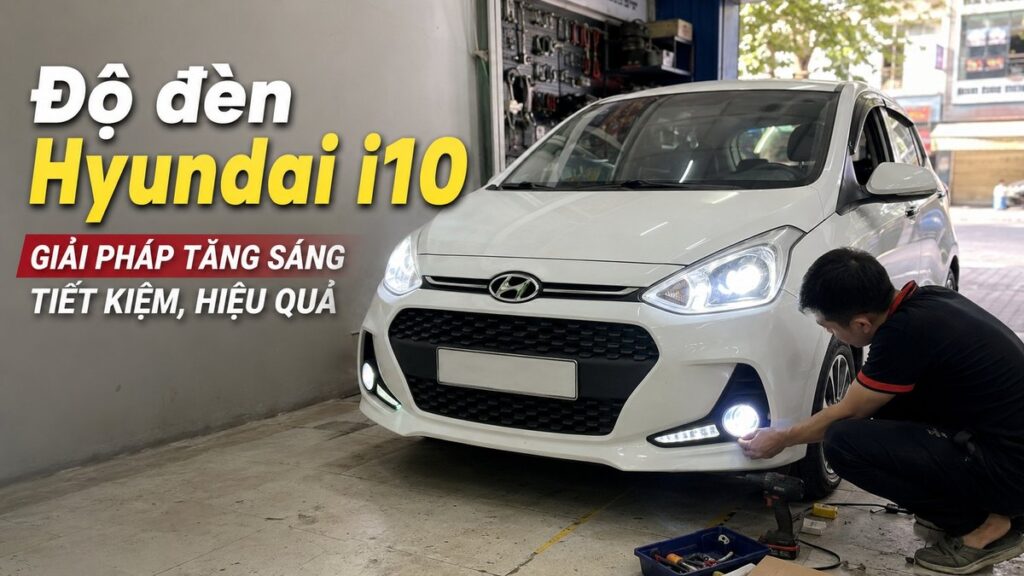 độ đèn hyundai i10