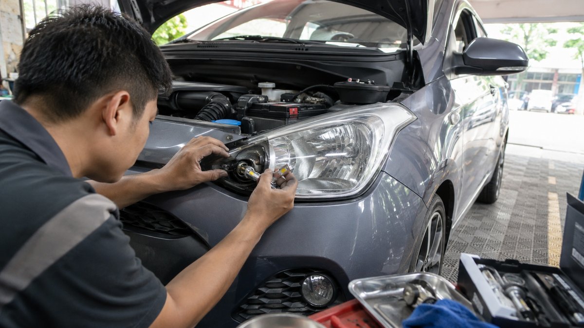 độ đèn hyundai i10