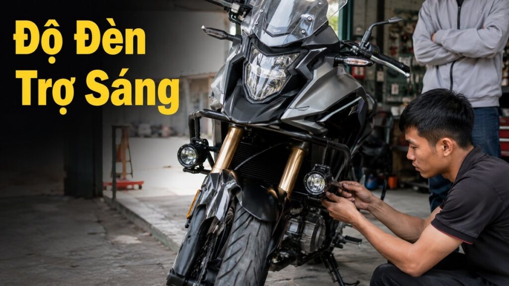 Đèn trợ sáng xe máy