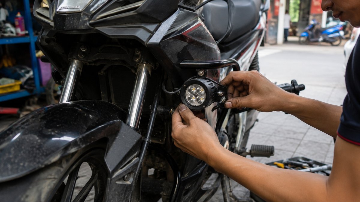 Đèn bi và đèn trợ sáng tỏa rộng