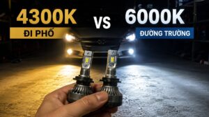 đèn LED ô tô 4300K hay 6000K