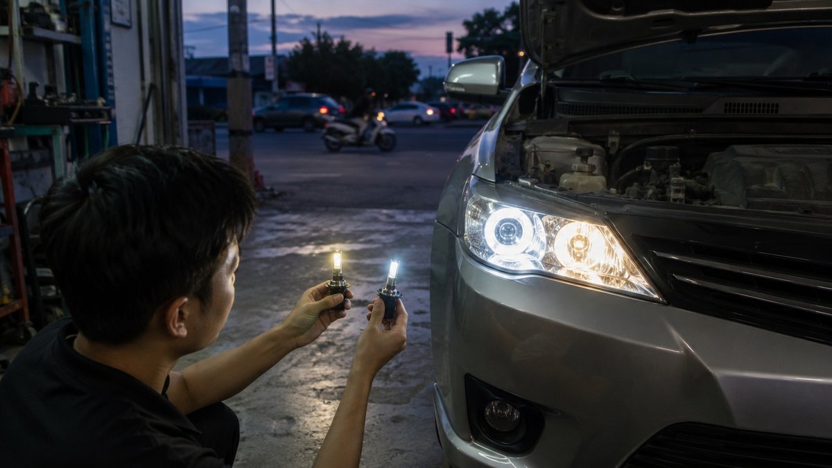 đèn LED ô tô 4300K hay 6000K