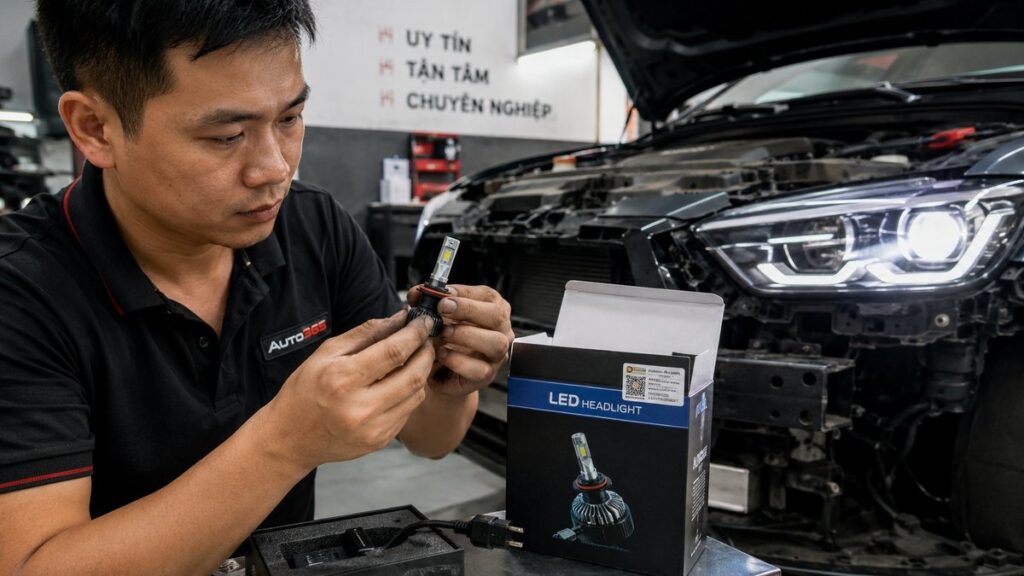 cách nhận biết đèn LED ô tô chính hãng