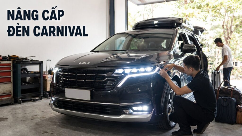 nâng cấp đèn Kia Carnival