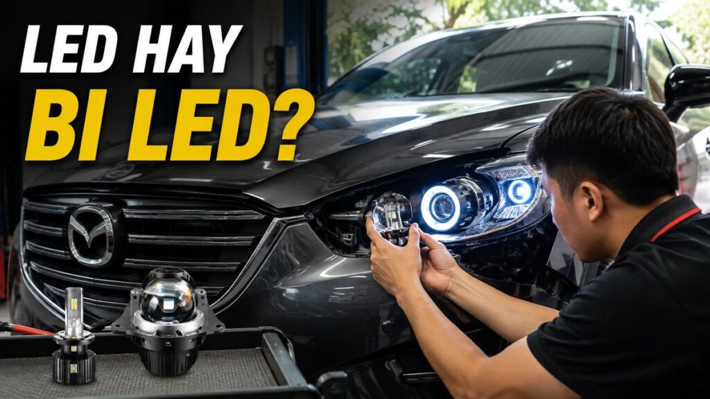 nâng cấp đèn Mazda CX-5