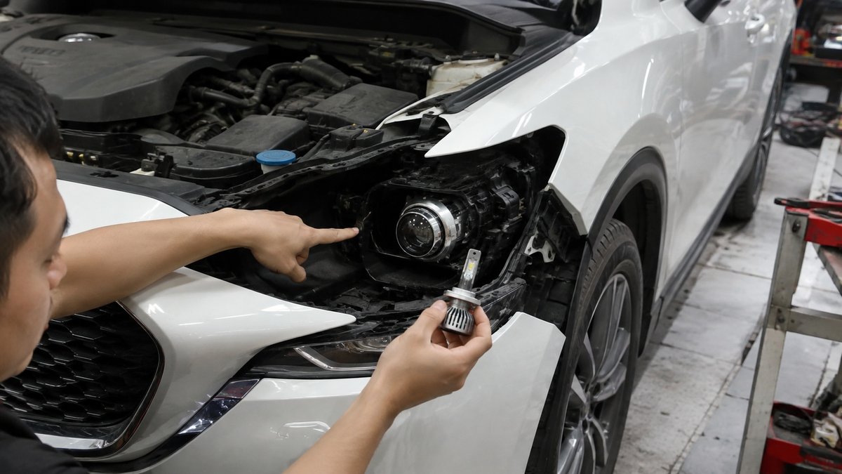 nâng cấp đèn Mazda CX-5