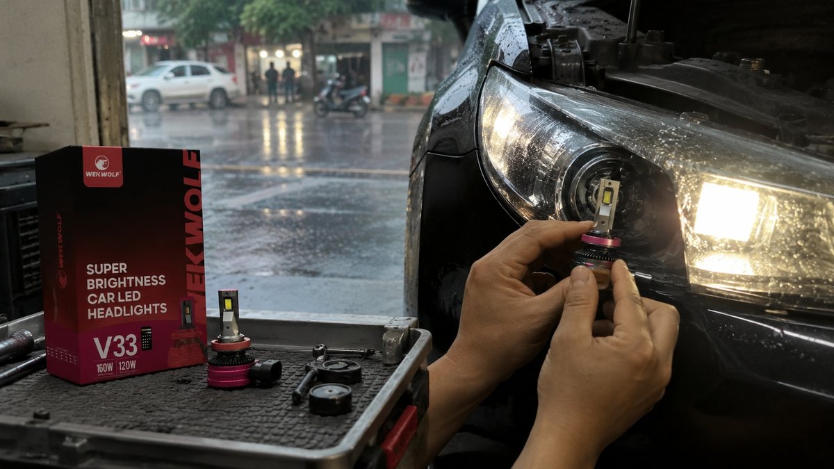 đèn LED Wekwolf V33 3 màu
