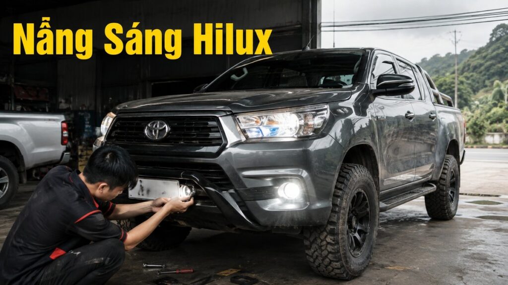nâng cấp ánh sáng Toyota Hilux