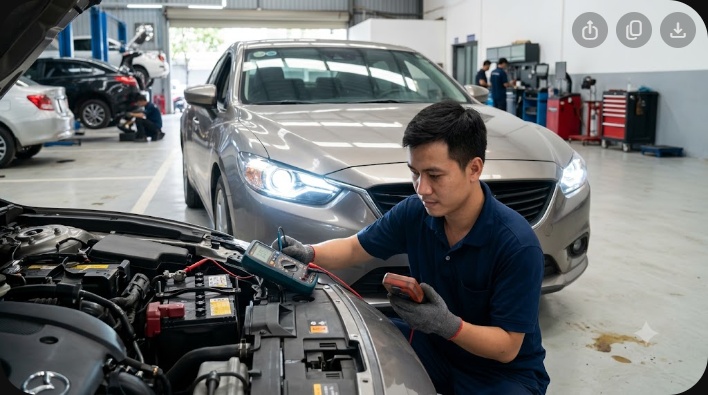 độ đèn ô tô có hao ắc quy không